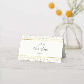 Carte De Placement Gold Geometric Arch Art Deco Wedding Table