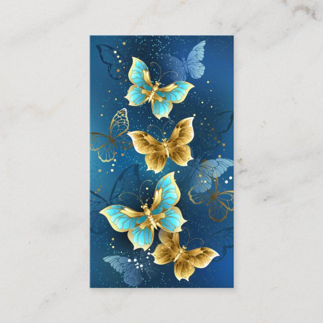Carte De Placement Golden butterflies (Devant)