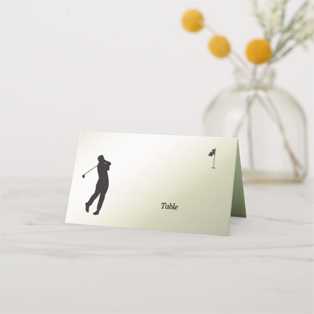 Carte De Placement Golf Sport Design (Devant)