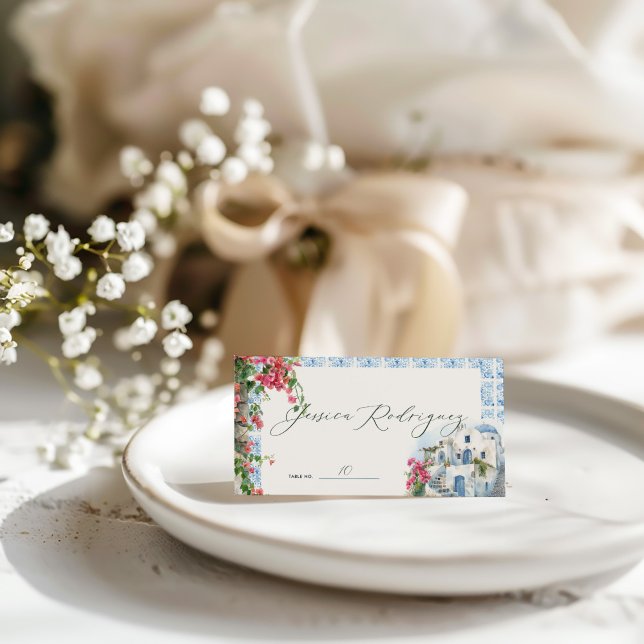Carte De Placement Grèce Méditerranée Mariage de carrelage Floral (Créateur téléchargé)