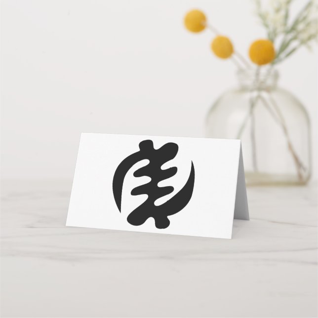 Carte De Placement Gye Nyame | God is Supreme Adinkra (Devant)