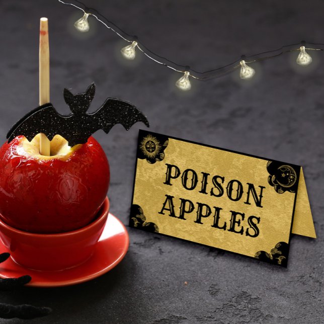 Carte De Placement Halloween Spirit Board Gothic Fold Étiquette alime (Créateur téléchargé)