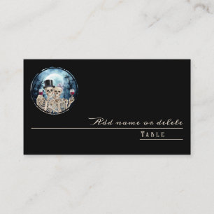 Carte De Placement Hallowen Gothic Skuls Tarot Le Mariage des amoureu