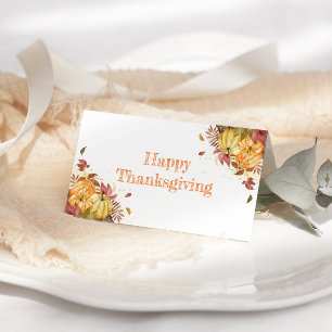 Carte De Placement Happy Thanksgiving