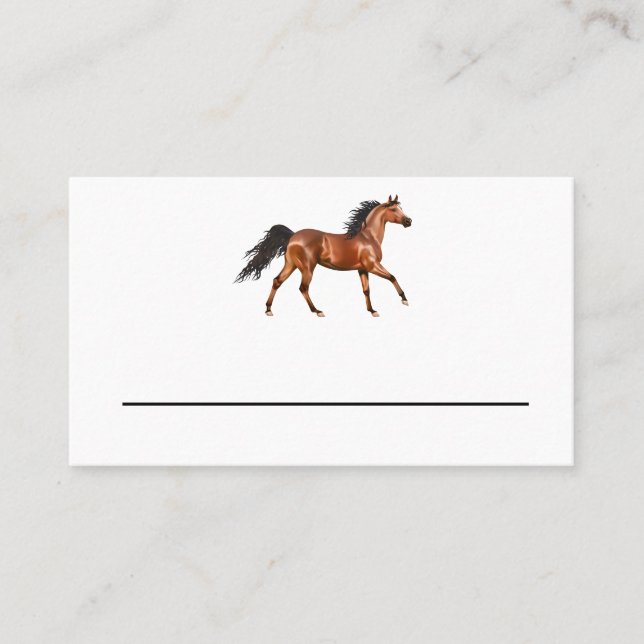 Carte De Placement Horse Western Mariage campagnard Rustic Party (Devant)