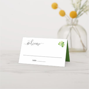 Carte De Placement Irish Welcome Invité Nom de la table Définition Ca