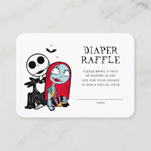 Carte De Placement Jack Skellington et Sally Baby shower