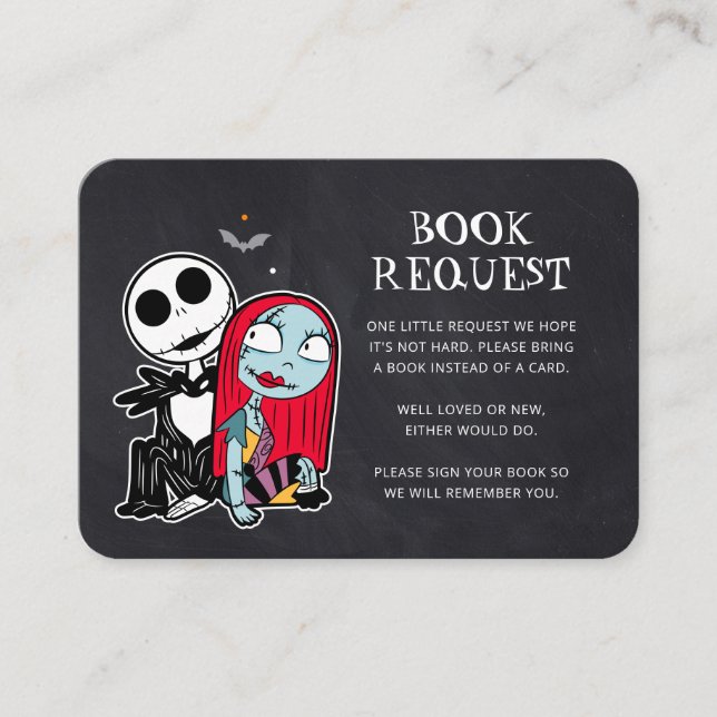 Carte De Placement Jack Skellington et Sally Baby shower (Devant)