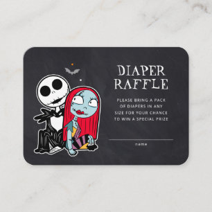 Carte De Placement Jack Skellington et Sally Baby shower