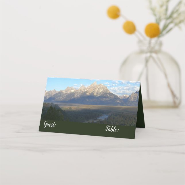 Carte De Placement Jackson Hole Mountains (Grand Teton National Park) (Devant)
