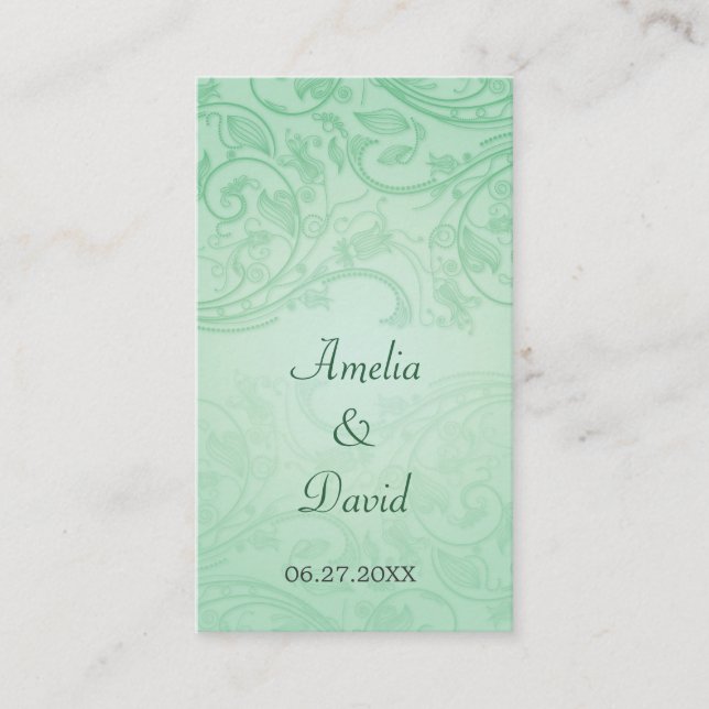 Carte De Placement Jade Flourish - Occasion spéciale (Devant)