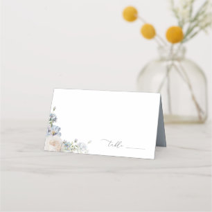 Carte De Placement Jardin bleu Dusty Mariage Floral
