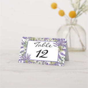 Carte De Placement Jardin en fleurs de lavande