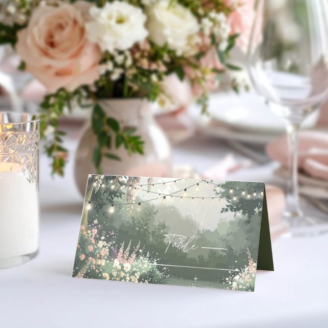 Carte De Placement Jardin enchanté Sweet 16 rose ID1163 (Créateur téléchargé)