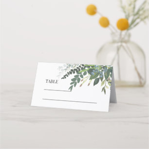 Carte De Placement Jardin Foliage Nature Mariage de verdure