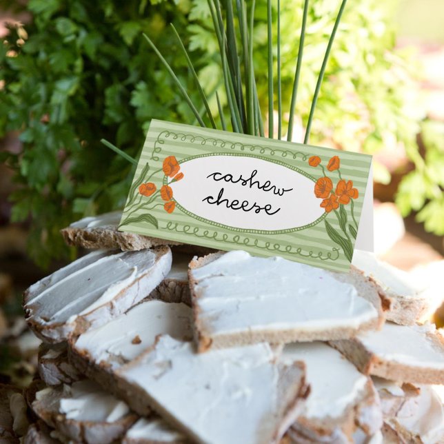 Carte De Placement Jardin Vert Charmant Caprice Dessiné à la Main Ora (Créateur téléchargé)