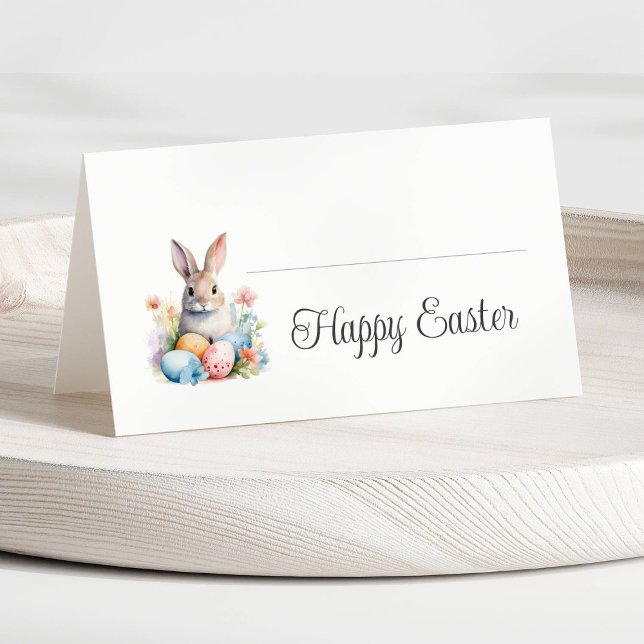Carte De Placement Joli Brunch de Pâques à Bunny (Cute Bunny Happy Easter Brunch Place Card)