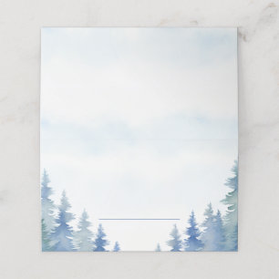 Carte De Placement Jolie carte mariage de place pour les pins d'hiver