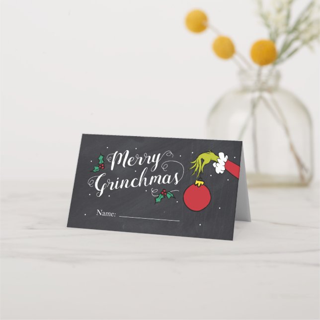 Carte De Placement Joyeux Grinchmas | Grinch Holiday Party (Devant)