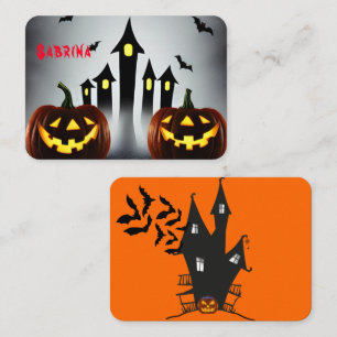 Carte De Placement Joyeux Halloween Traitements Creepy Jack 'o Lanter