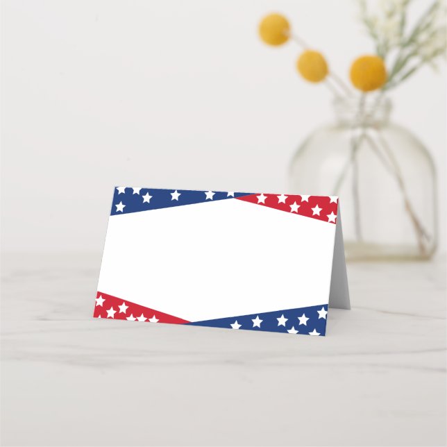 Carte De Placement Juillet Nom de la quatrième partie Place Card (Devant)