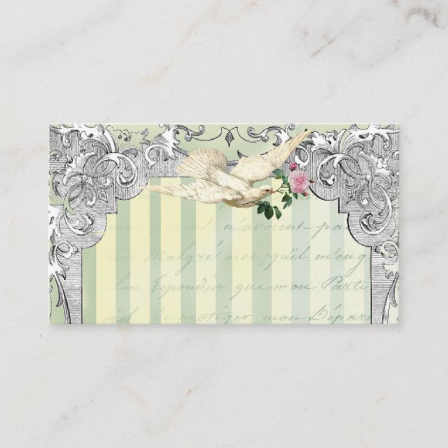 Carte De Placement La Lettre D’amour Dove Place Card (Devant)
