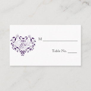 Carte De Placement L'amour dans n'importe quelle langue Mariage viole