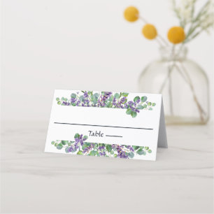 Carte De Placement Lavender Eucalyptus Mariage Botanique Carte Place