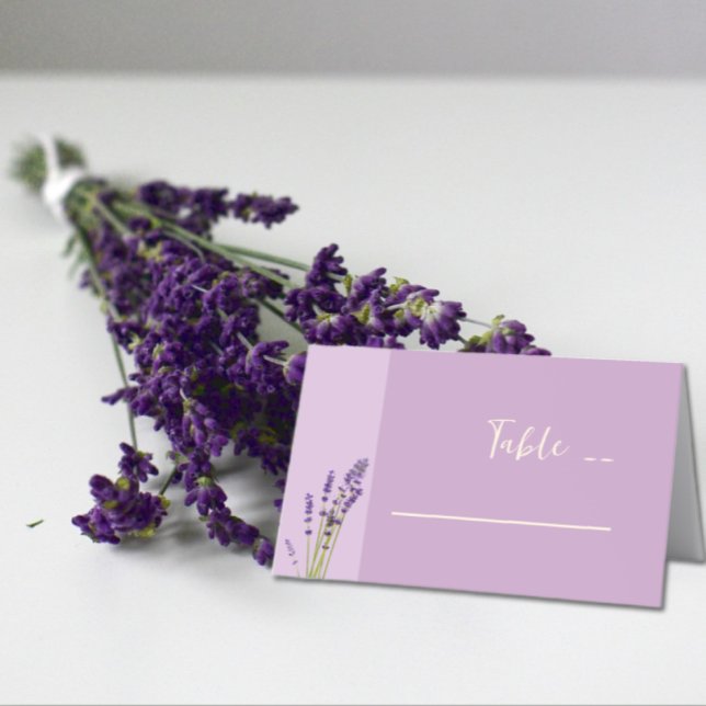Carte De Placement Lavender Love Mariage (Créateur téléchargé)