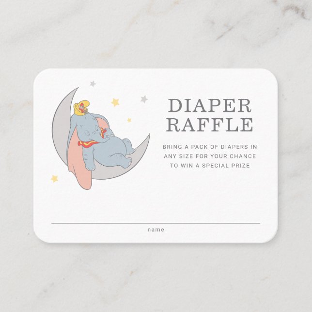 Carte De Placement Le Dumbo de Disney | Au-dessus de la lune (Devant)