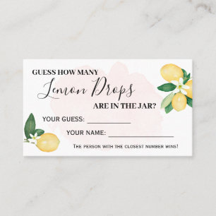 Carte De Placement Lemon Combien de baisers Fête des mariées rose Car