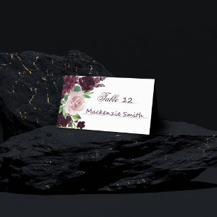 Carte De Placement Les passions de Moody   Bouquet Dramatique de Rose