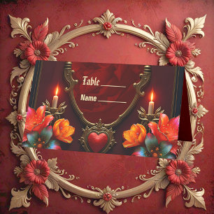 Carte De Placement L'esprit du magnifique style vintage.