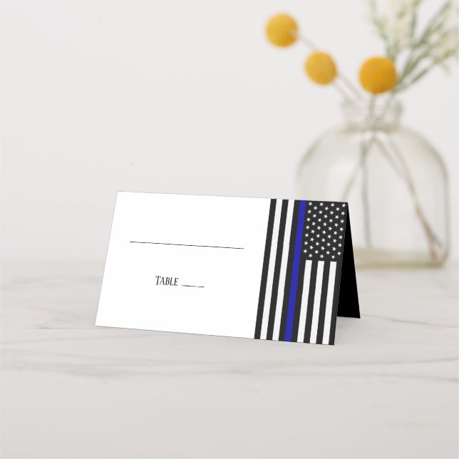 Carte De Placement Ligne Bleue mince vide (Devant)