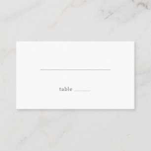 Carte De Placement Ligne minimaliste noire sereine
