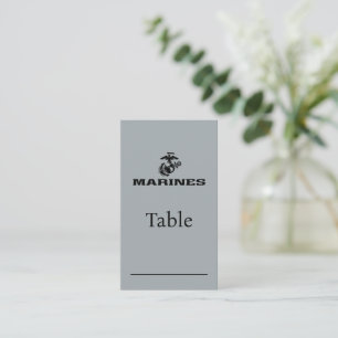 Carte De Placement Logo en noir empilé USMC