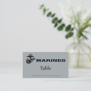 Carte De Placement Logo en noir empilé USMC