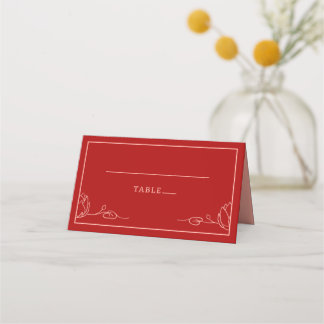 Carte De Placement Lotus Mariage personnalisé plié table carte place