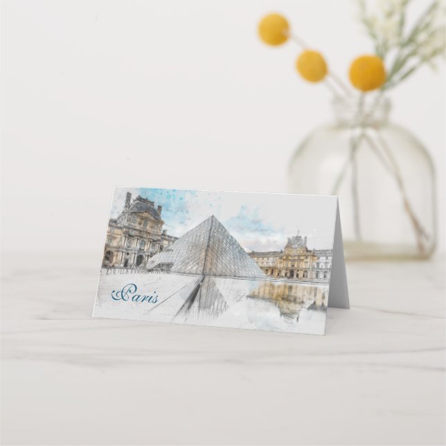Carte De Placement Louvre Paris, France (Devant)