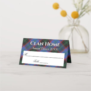Carte De Placement Maison Statement Clan Hume Tartan Motto