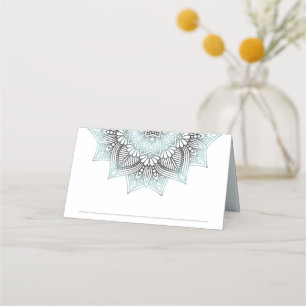 Carte De Placement Mandala Lace Mariage lt. Blue ID968