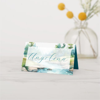 Carte De Placement Mariage à la Montagne Nebuleuse