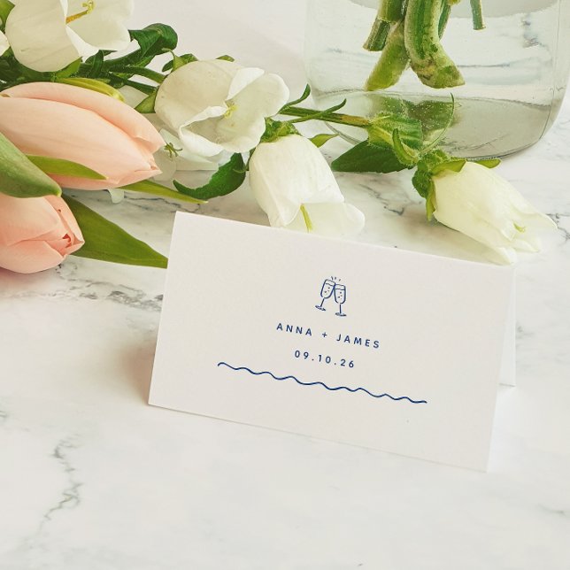 Carte De Placement Mariage à main blanche (Créateur téléchargé)