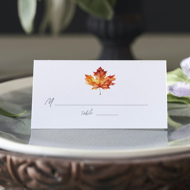Carte De Placement Mariage automne (Créateur téléchargé)