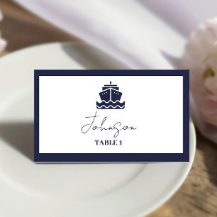 Carte De Placement Mariage bateau de croisière nautique