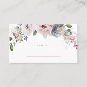 Carte De Placement Mariage boho rose pâle et couleur d'aquarelle de p