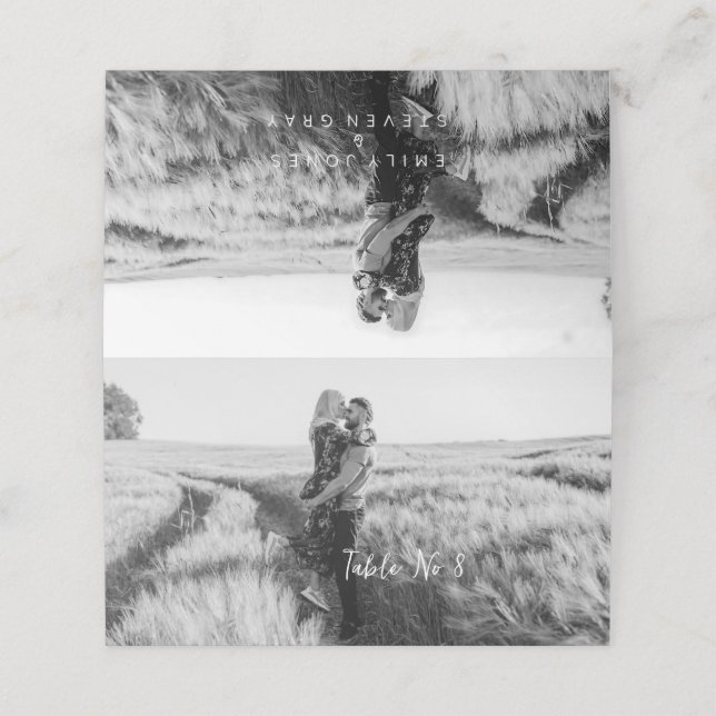 Carte De Placement Mariage Boho simple et élégant Table Aucun Carte p (Extérieur déplié)