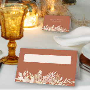 Carte De Placement Mariage Botanique crème en terre cuite personnalis