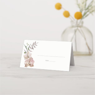 Carte De Placement Mariage botanique de l'orchidée Dusty