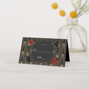 Carte De Placement Mariage Casino Vegas Roaring 20s Gatsby Art Déco